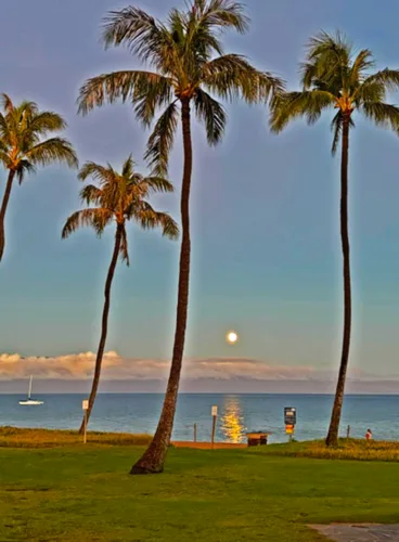 Photo of the Day: Moon over Lana‘i
